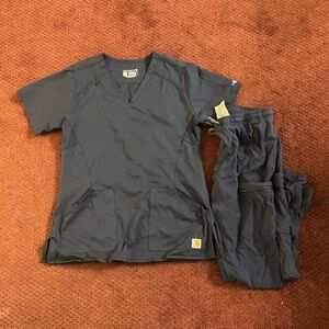 Carhartt Navy Blue Modern Fit Scrub set